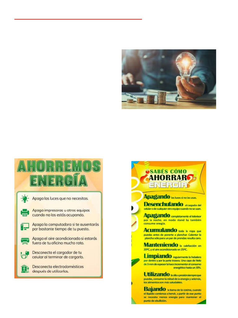 Consejos para Reducir El Consumo de Electricidad | PDF