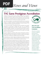 TVC Earns Prestigious Accreditation: News and Views