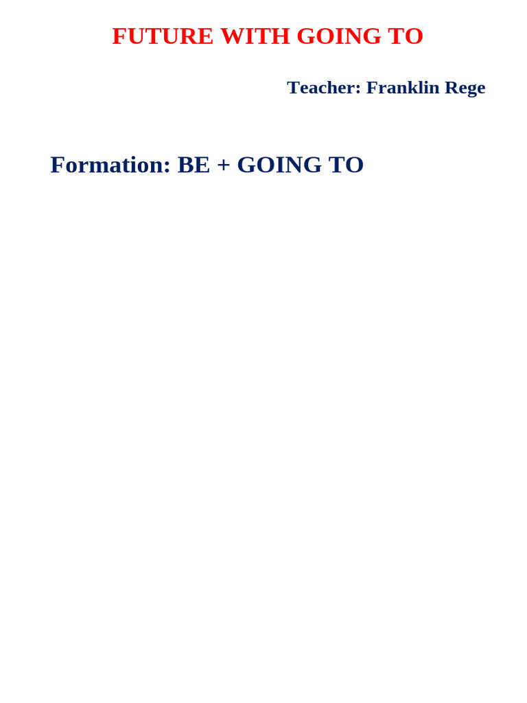 Future Tense with 