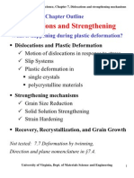 Introduction to Materials Science Chapter 7 Dislocations Strengthening