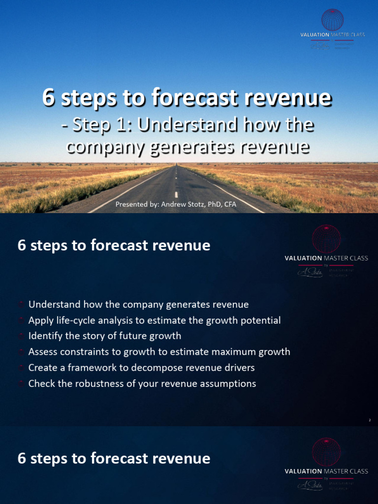 How to forecast revenue PDF Financial Analyst Gross Domestic Product