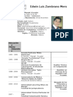 Edwin Zambrano CV