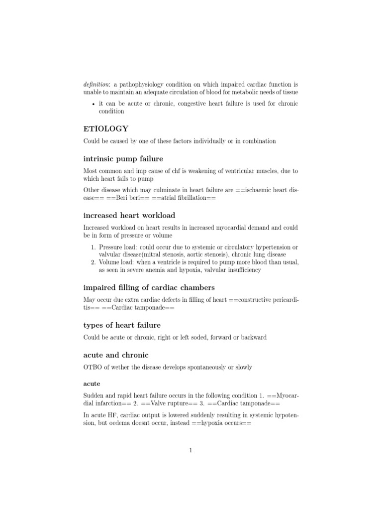 Heart Failure | PDF | Heart | Heart Failure