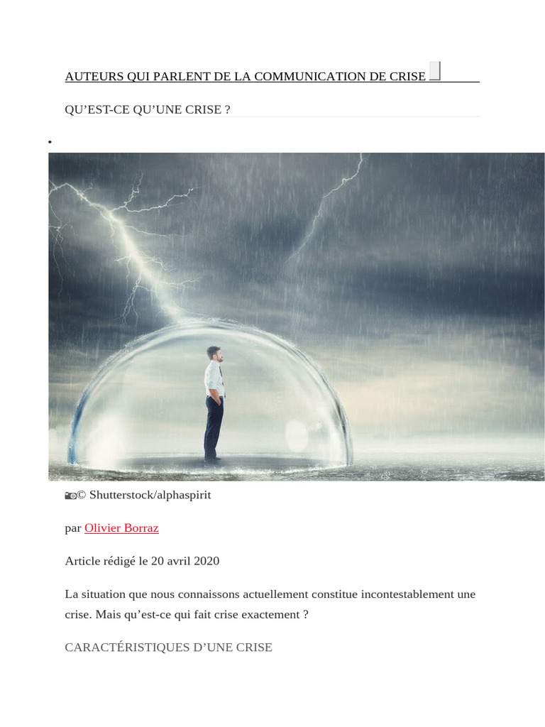 Comprendre la communication de crise | PDF | Pandémie