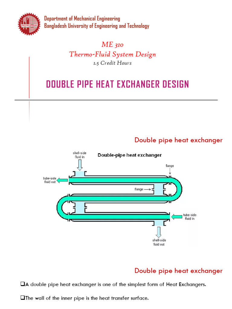 Double Pipe Heat Exchanger Design Guide | PDF