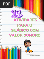 Atividades para Silábico Sem Valor Sonoro | PDF