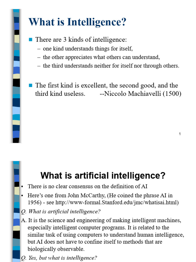 Au Chapter 1 Introduction To Ai Pdf Artificial Intelligence