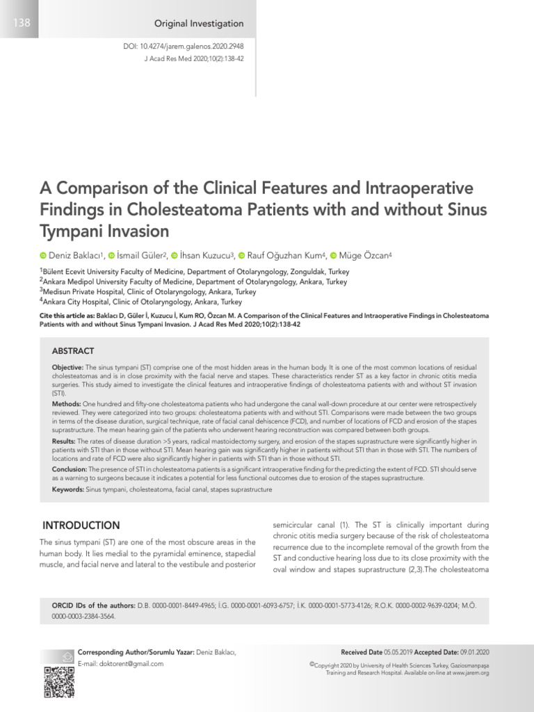A Comparison of The Clinical F | PDF | Medical Specialties ...