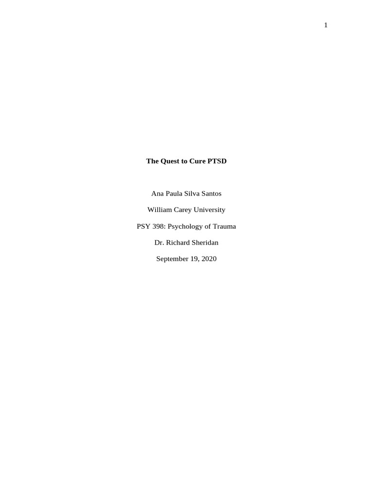 Article+2+ +Reading+Response+2 | PDF | Stress (Biology) | Psychotherapy