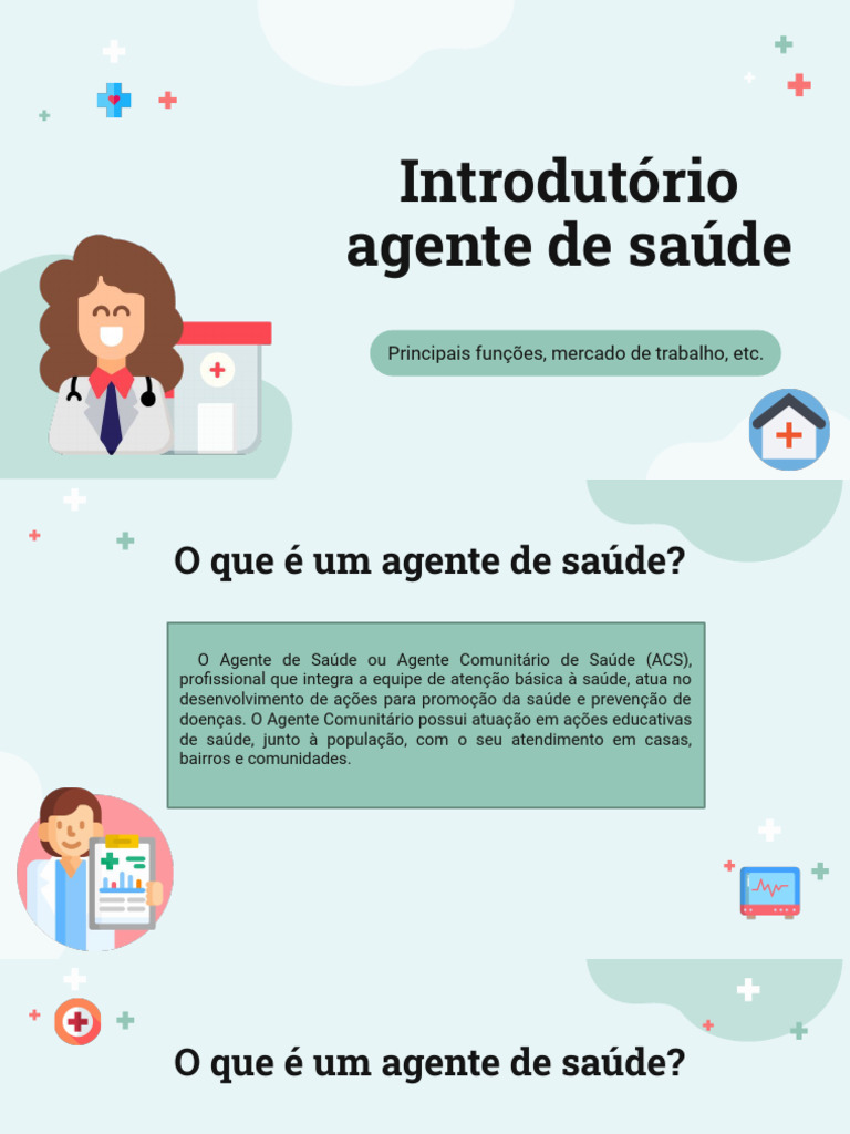 Funções e Importância do Agente de Saúde | PDF