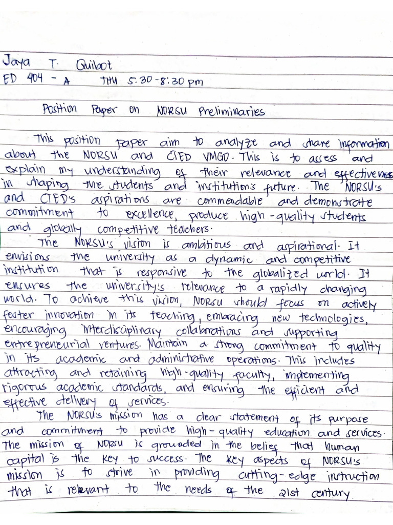 Position Paper | PDF