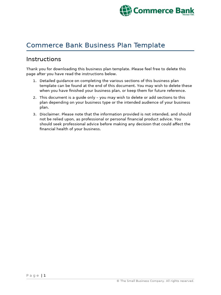 Business Plan Template | PDF | Swot Analysis | Marketing