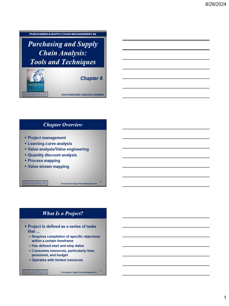 Supply Chain Project Management Tools | PDF | Supply Chain Management ...