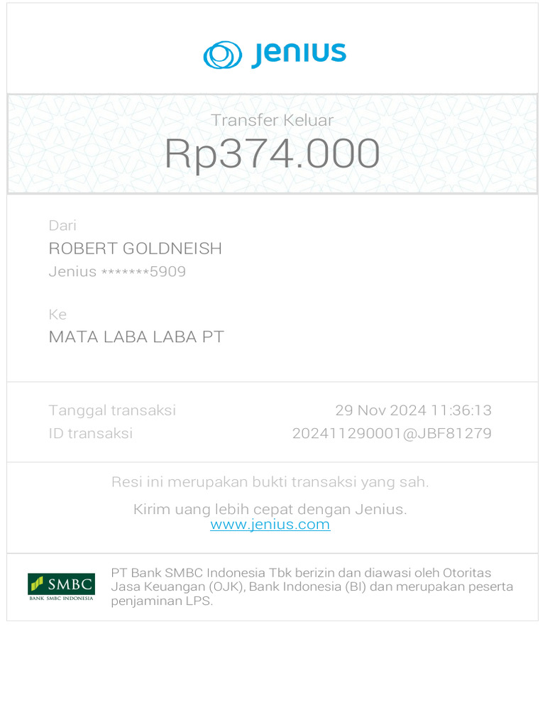 Jenius Ereceipt 202411290001@JBF81279 | PDF