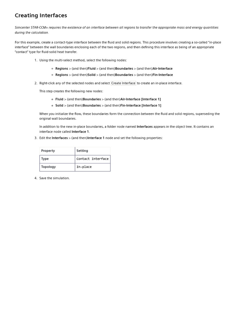 Creating Interfaces: Regions Fluid Boundaries Air-Interface Regions ...