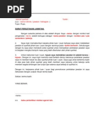 Surat perletakan jawatan