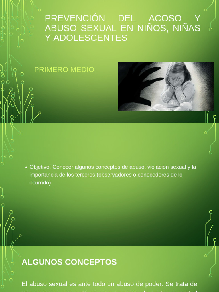 Prevención del Abuso Sexual Infantil | PDF | Pedofilia | Abuso Sexual ...