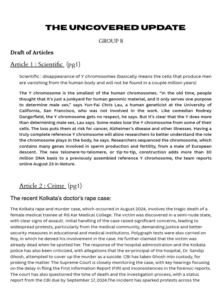 Rough Draft of Articles Group 8 | PDF