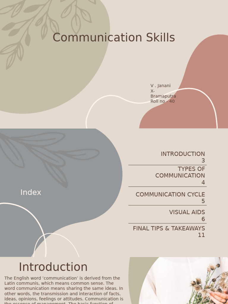 Effective Communication Skills Guide | PDF | Communication | Nonverbal ...