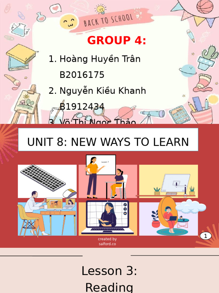 Group 4 unit 8 new ways to learn pdf cognitive science learning