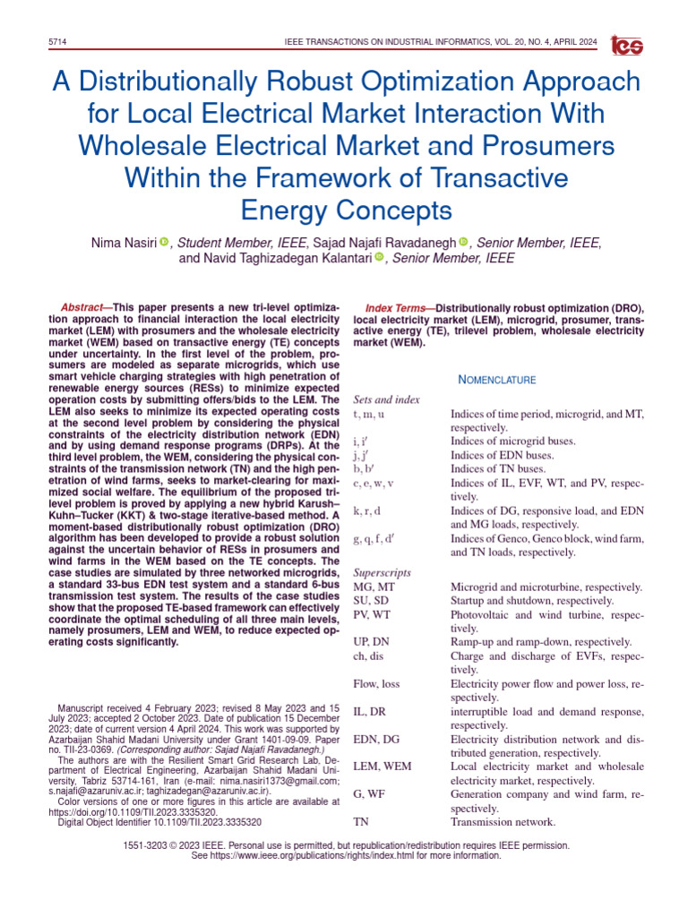 A Distributionally Robust Optimization Approach for Local Electrical ...
