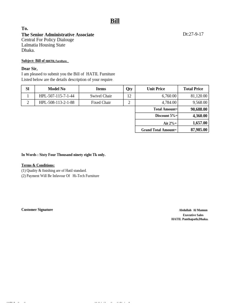 CPD Bill25-9-17 | PDF