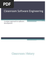 Clean Room Software Engineering