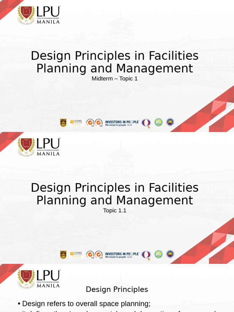Midterm - Topic 1 - Facilities Planning | PDF | Hotel | Interior Design