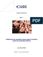 Análisis de los conceptos claves sobre la creación social de contenidos fílmicos