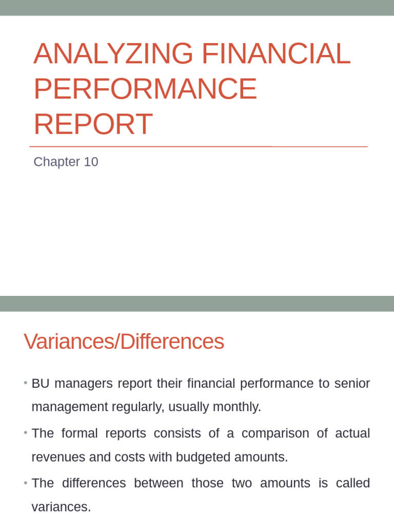 Analyzing Financial Performance Report | PDF | Gross Margin | Cost