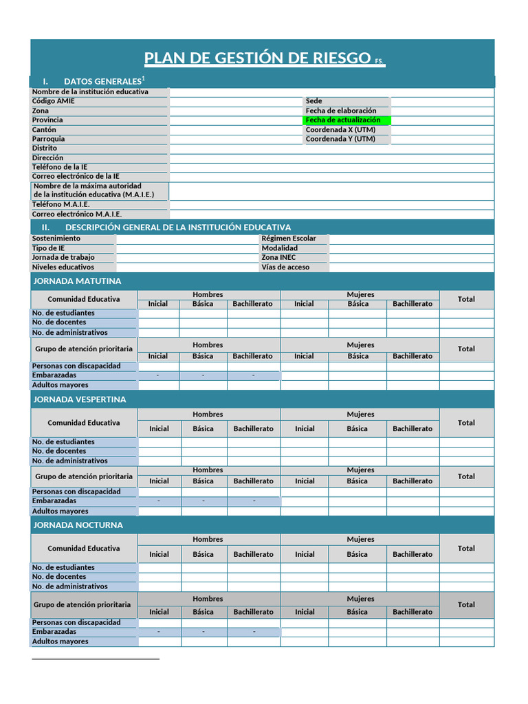 001 Formato PGR 2023 | PDF