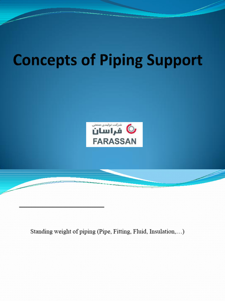 Piping Support Guidelines and Types | PDF | Pipe (Fluid Conveyance ...