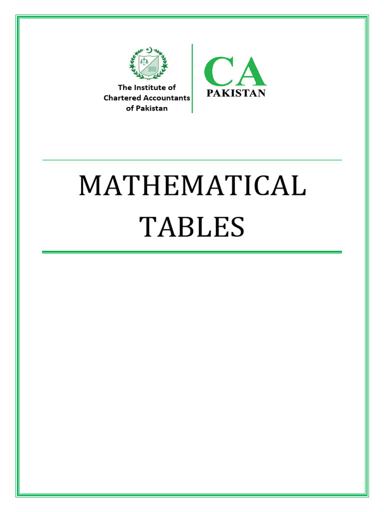 Log Table | PDF