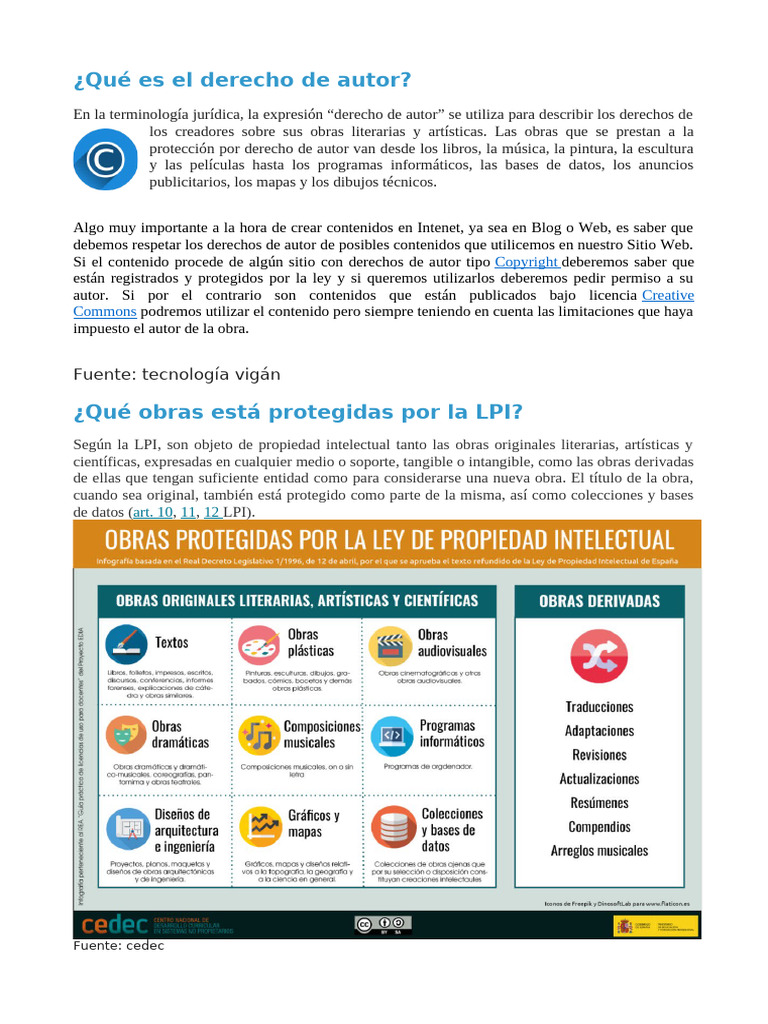 Qué Es El Derecho de Autor | PDF | Autor