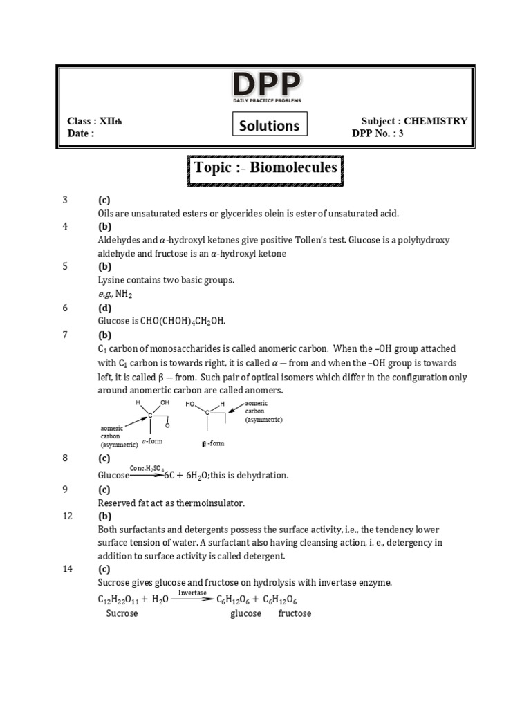 Dpp 3 solutions pdf glucose nucleotides