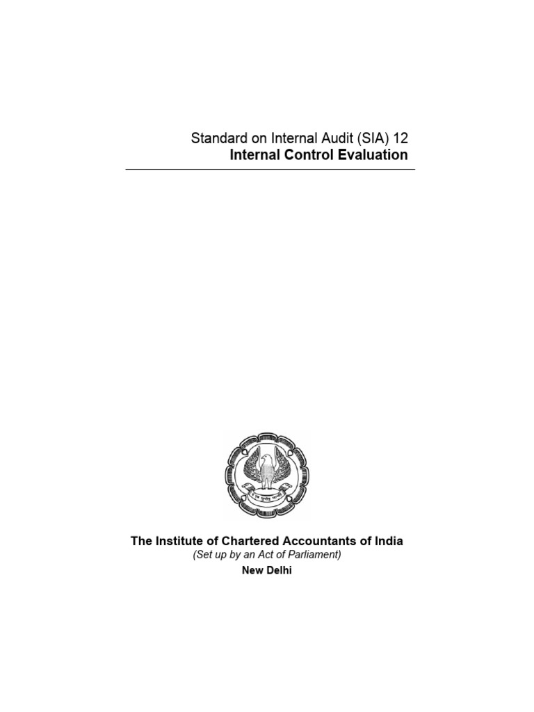 Internal Control Evaluation Standards | PDF | Internal Control ...