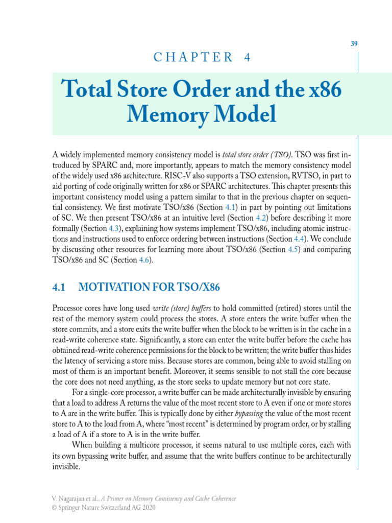 TSO model | PDF | Cpu Cache | Central Processing Unit