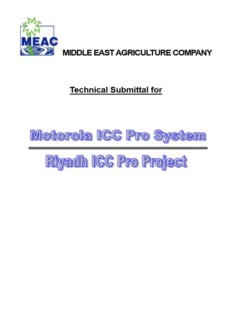 Motorola ICC Pro Irrigation System Setup | PDF | Power Supply ...