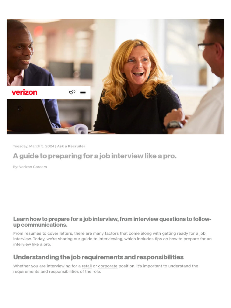 Interview Preparation | PDF | Job Interview | Recruitment