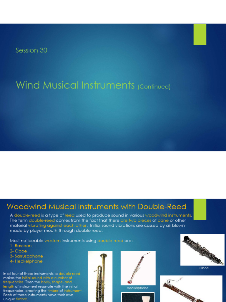 Session 30, Wind Musical Instruments | PDF | Brass Instruments | Trumpet