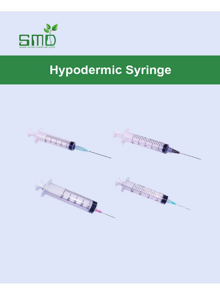 Hypodermic Syringe Parts Overview | PDF | Syringe | Medical Equipment