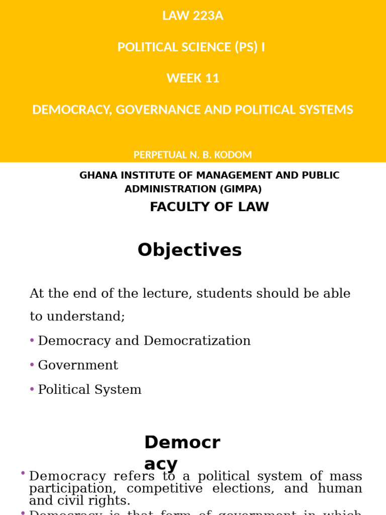 Understanding Democracy and Governance | PDF | Democracy | Political ...