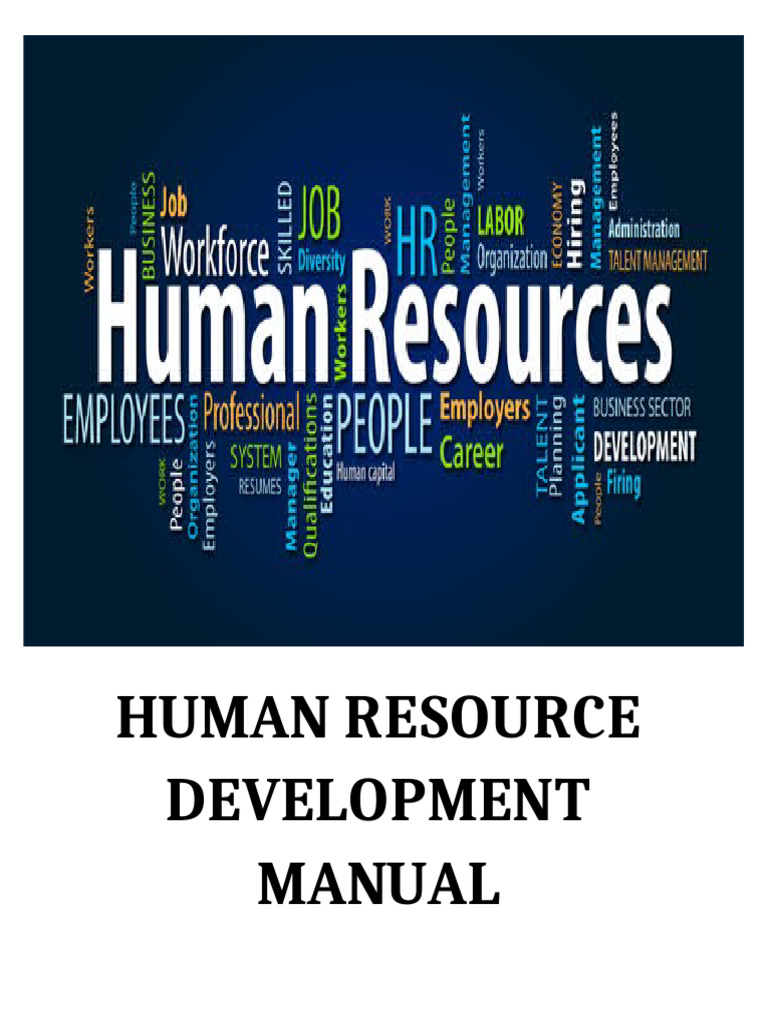 HR Development Manual Overview | PDF | Workplace | Business