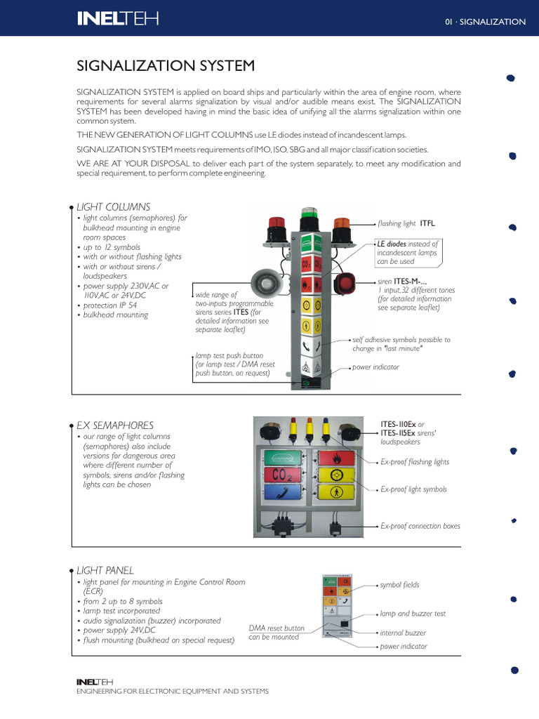 Engine Room Signalization System | PDF | Flashlight | Power Supply