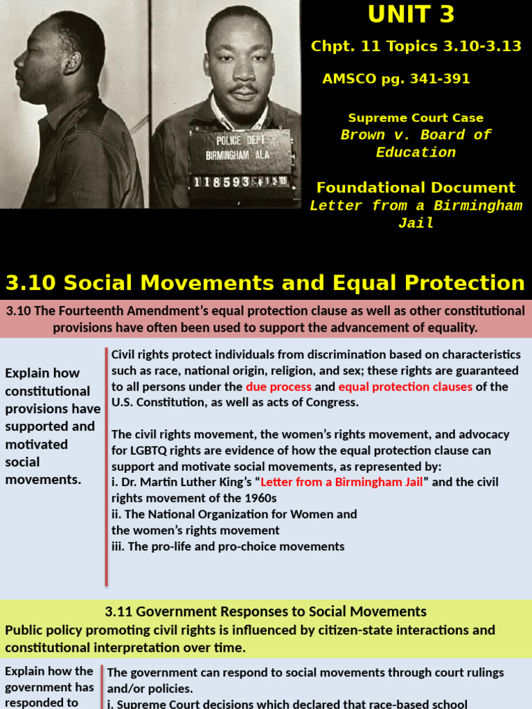 Civil Rights and Supreme Court Cases | PDF | Brown V. Board Of ...