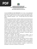 Modelo de Relatório de Infrequência Escolar | PDF | Bem-estar
