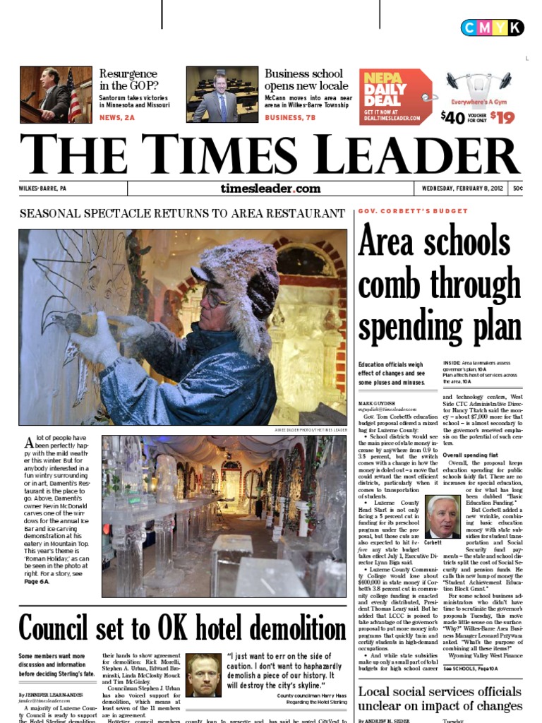 Times Leader 02-08-2012 | PDF | Plea Bargain | Newt Gingrich