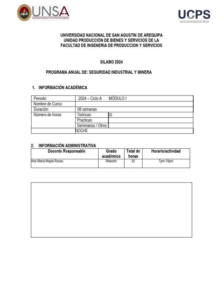 Ucps silabo 2024 introduccion a la seguridad pdf seguridad y salud