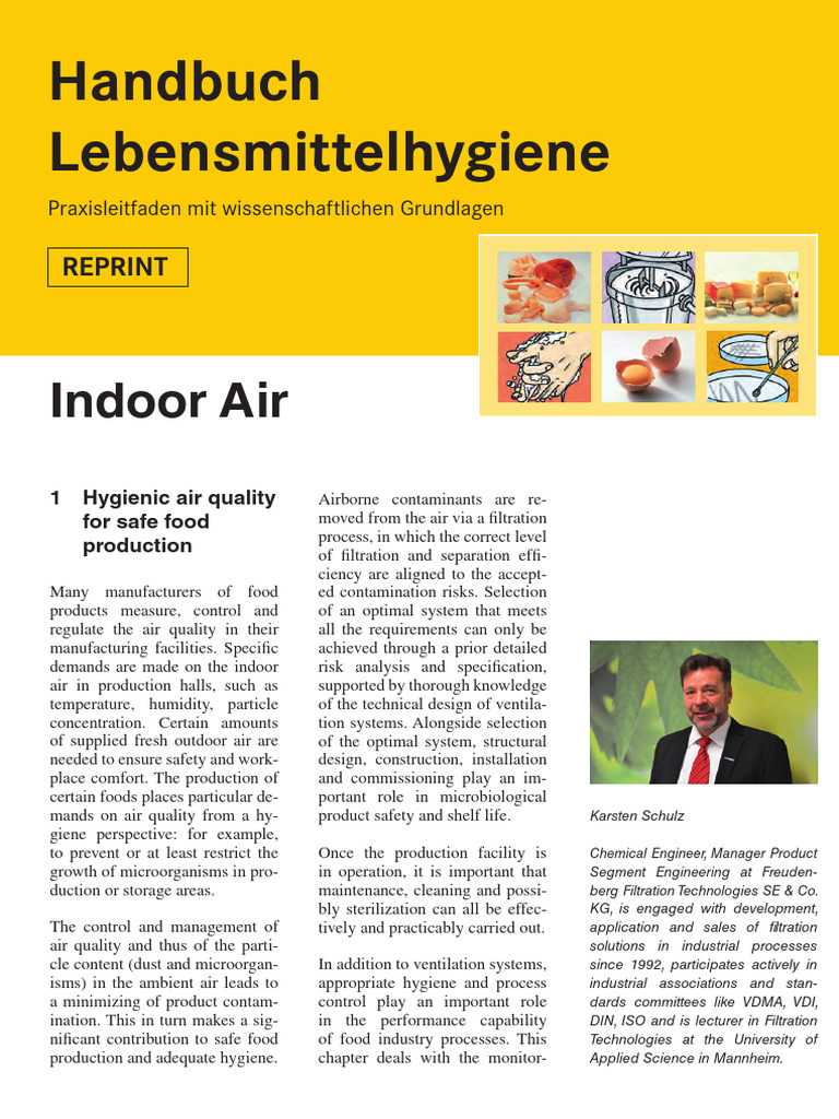 Indoor Air Quality for Food Safety | PDF | Filtration | Particulates