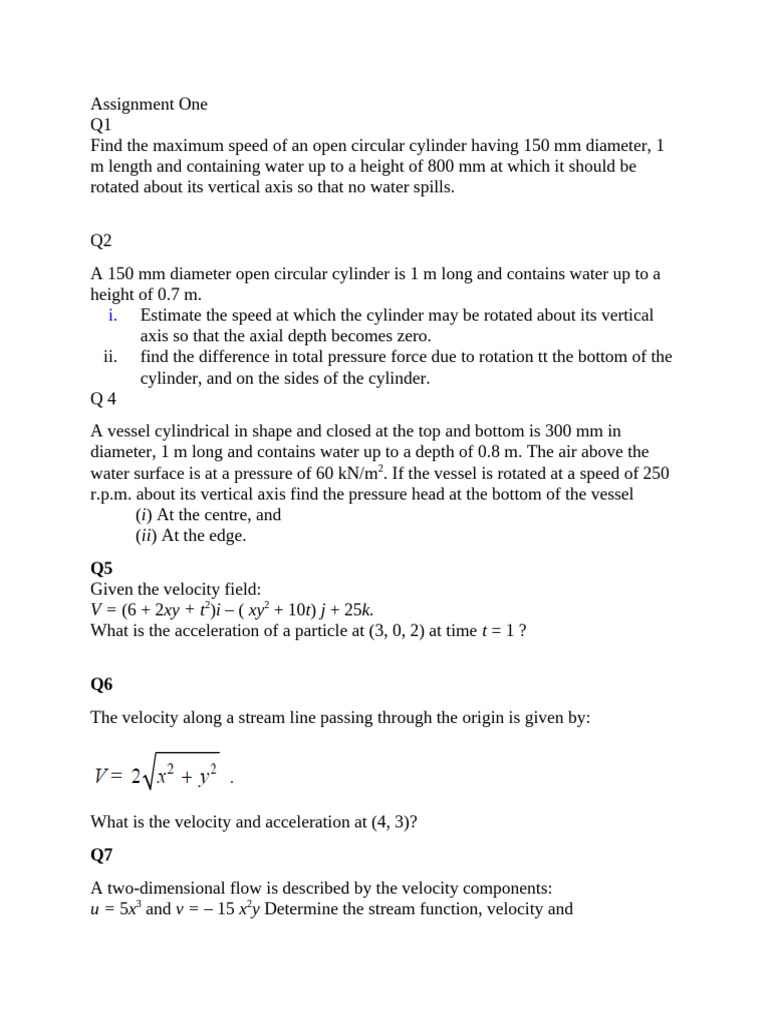 Fluid Dynamics and Pressure Calculations | PDF